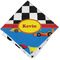 Racing Car Cloth Napkins - Personalized Lunch (Folded Four Corners)