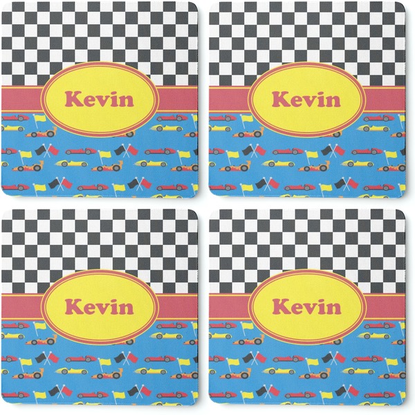 Racing Car Coaster Rubber Back - Apvl