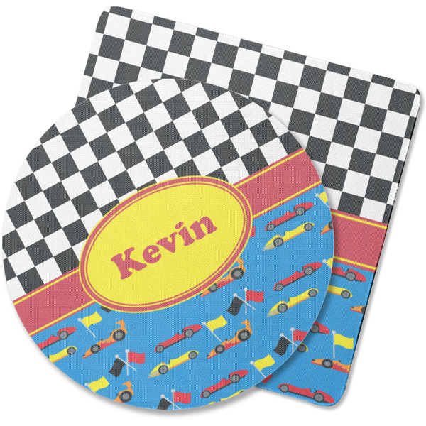 Custom Racing Car Rubber Backed Coaster (Personalized)