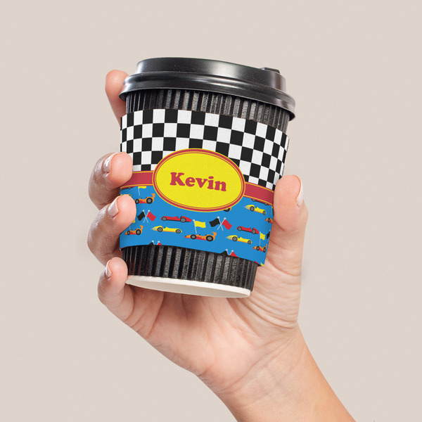 Racing Car Coffee Cup Sleeve - LIFESTYLE