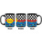 Racing Car Coffee Mug - 11 oz - Black APPROVAL