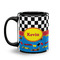 Racing Car Coffee Mug - 11 oz - Black