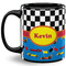 Racing Car Coffee Mug - 11 oz - Full- Black