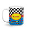 Racing Car Coffee Mug - 11 oz - White