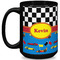 Racing Car Coffee Mug - 15 oz - Black Full