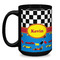 Racing Car Coffee Mug - 15 oz - Black