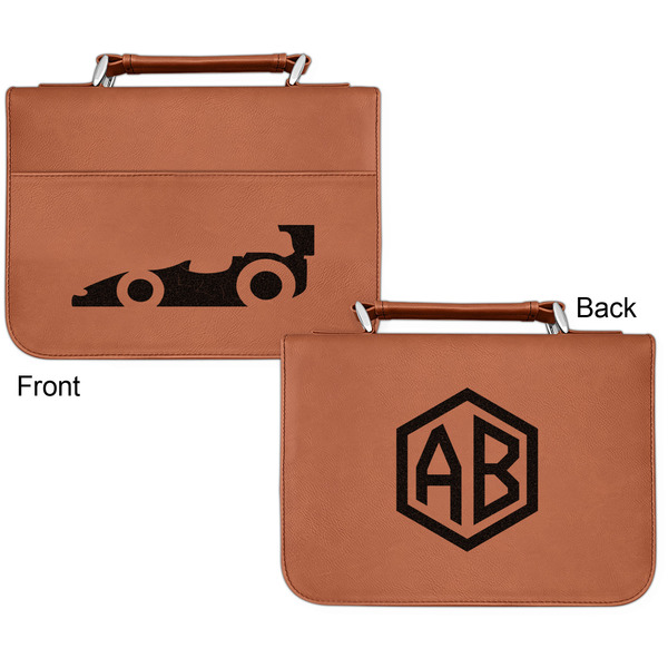 Racing Car Cognac Leatherette Bible Covers - Small Double Sided Apvl