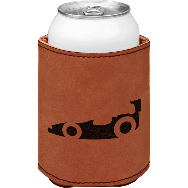 Custom Racing Car Leatherette Can Sleeve - Double Sided (Personalized)