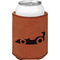 Racing Car Cognac Leatherette Can Sleeve - Single Front