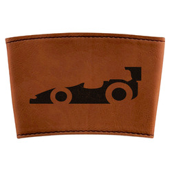 Racing Car Leatherette Cup Sleeve (Personalized)