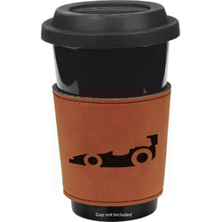 Racing Car Leatherette Cup Sleeve - Single Sided