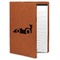 Racing Car Leatherette Portfolio with Notepad - Large - Double Sided (Personalized)