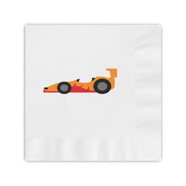 Custom Racing Car Coined Cocktail Napkins