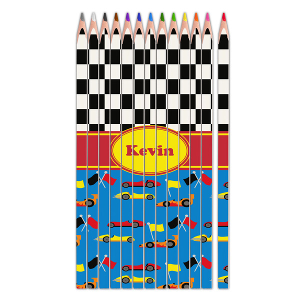 Custom Racing Car Colored Pencils (Personalized)