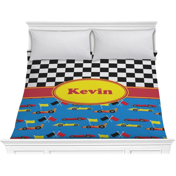Custom Racing Car Comforter - King (Personalized)