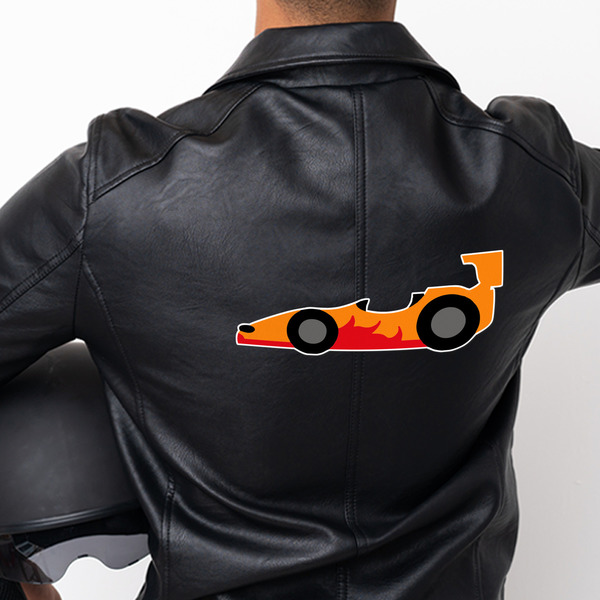 Racing Car Custom Shape Iron On Patches - XXXL - APPROVAL