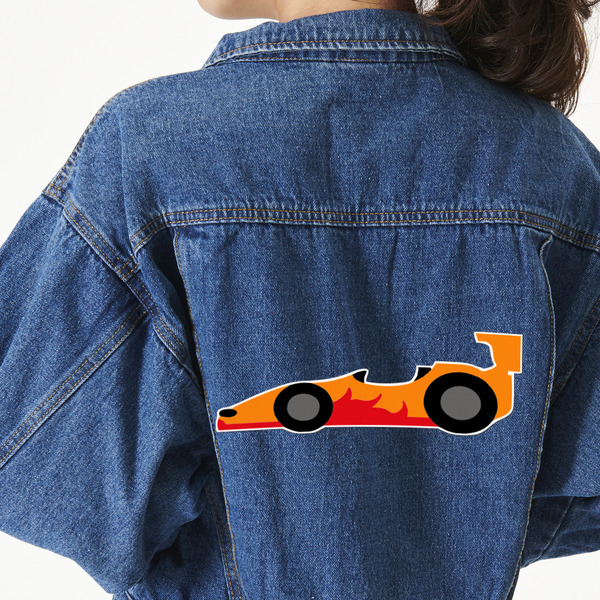 Custom Racing Car Twill Iron On Patch - Custom Shape - 3XL