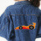 Racing Car Twill Iron On Patch - Custom Shape - 3XL