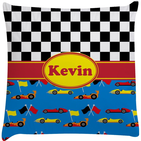Custom Racing Car Decorative Pillow Case (Personalized)