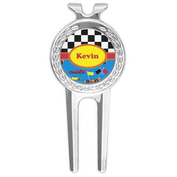 Custom Racing Car Golf Divot Tool & Ball Marker (Personalized)