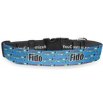 Racing Car Deluxe Dog Collar - Large (13" to 21") (Personalized)