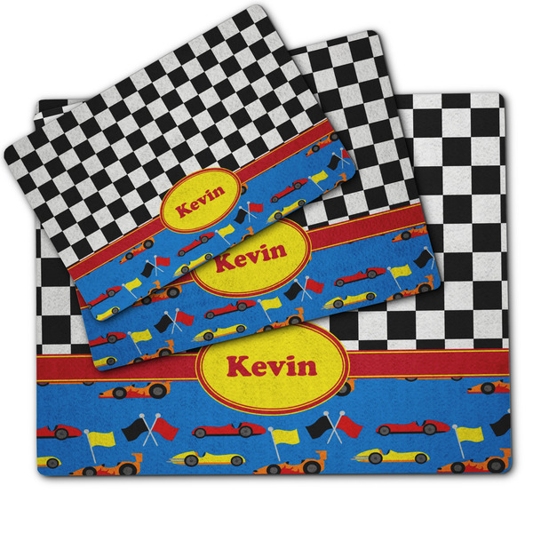 Racing Car Dog Food Mat - MAIN (sm, med, lrg)