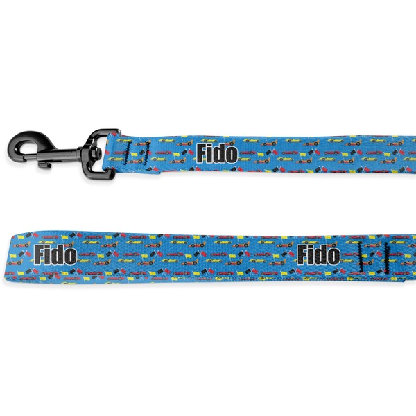Custom Racing Car Deluxe Dog Leash - 4 ft (Personalized)