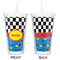 Racing Car Double Wall Tumbler with Straw - Approval
