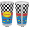 Racing Car Pint Glass - Full Color - Front & Back Views