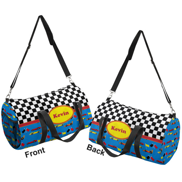 Racing Car Duffle bag large front and back sides