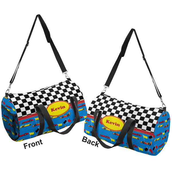 Racing Car Duffle bag small front and back sides