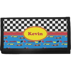 Racing Car Canvas Checkbook Cover (Personalized)