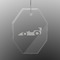 Racing Car Engraved Glass Ornament - Octagon
