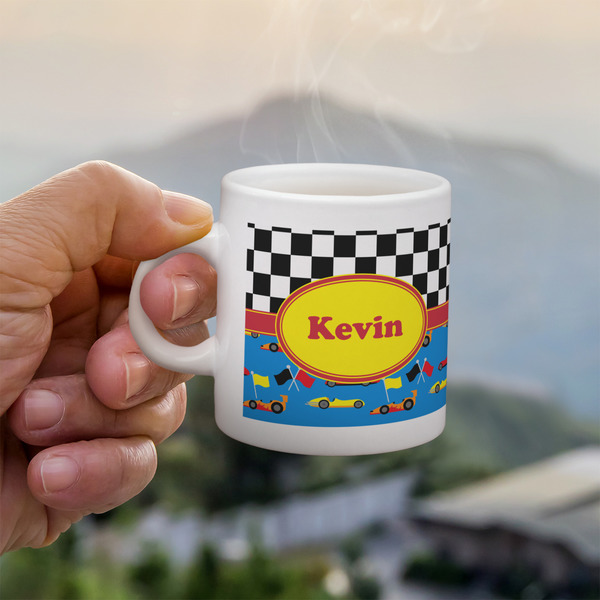 Custom Racing Car Single Shot Espresso Cup - Single (Personalized)