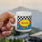 Racing Car Espresso Cup - 3oz LIFESTYLE (new hand)