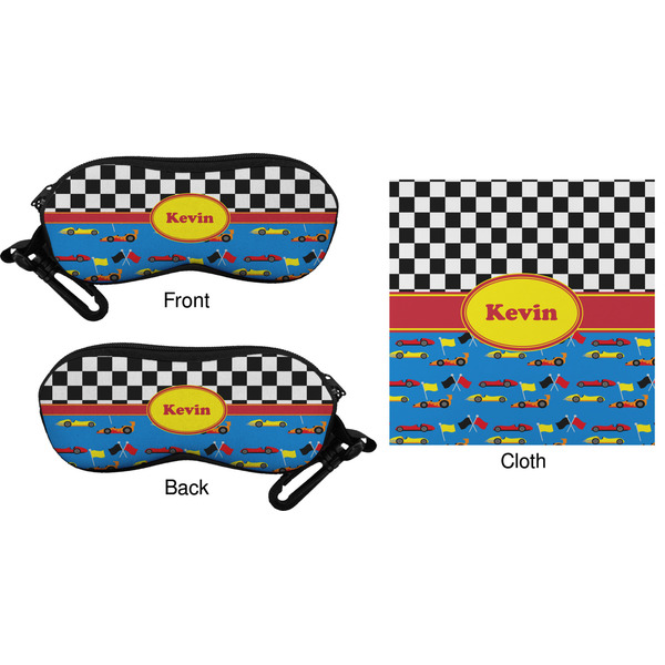 Racing Car Eyeglass Case & Cloth (Approval)
