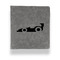 Racing Car Leather Binder - 1" - Grey - Front View