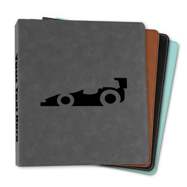 Custom Racing Car Leather Binder - 1" (Personalized)