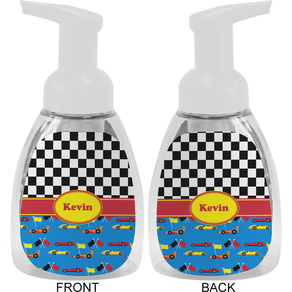Racing Car Foam Soap Bottle Approval - White