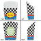 Racing Car French Fry Favor Box - Front & Back View