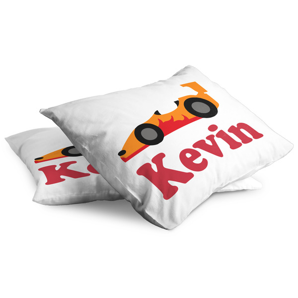 Racing Car Full Pillow Case - TWO (partial print)