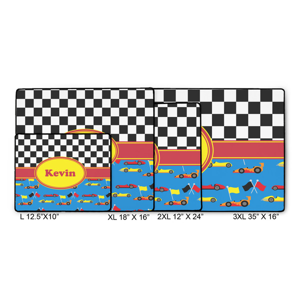 Racing Car Gaming Mats - SIZE CHART