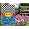Racing Car Garden Flag - Outside In Flowers