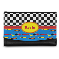 Racing Car Genuine Leather Women's Wallet - Small (Personalized)