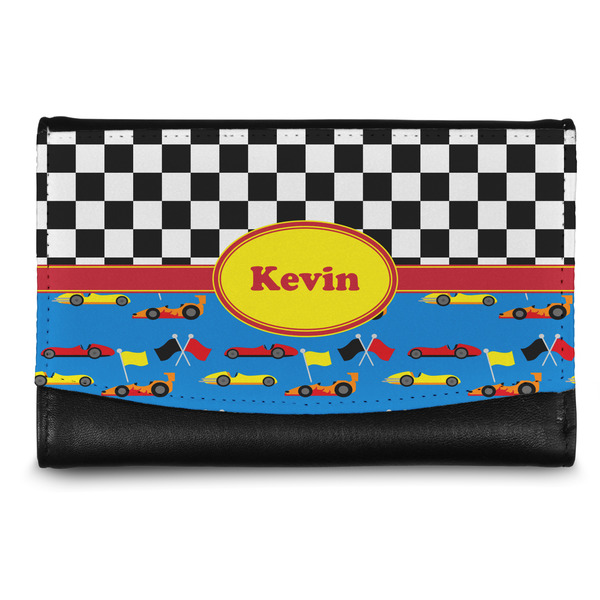 Custom Racing Car Genuine Leather Women's Wallet - Small (Personalized)