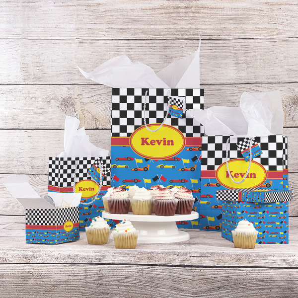 Racing Car Gift Bags - In Context