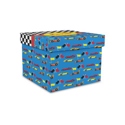 Racing Car Gift Box with Lid - Canvas Wrapped - Small (Personalized)