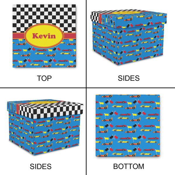 Racing Car Gift Boxes with Lid - Canvas Wrapped - XX-Large - Approval