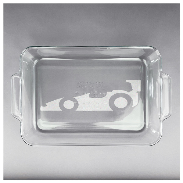 Racing Car Glass Baking Dish - APPROVAL (13x9)