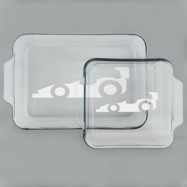 Racing Car Glass Baking Dish Set - MAIN (set)